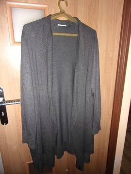 Bardzo duży szary sweter damski narzutka C&A 48/50