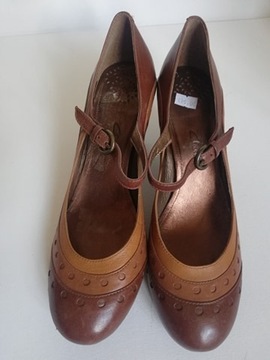 Clarks eleganckie, skórzane buty  r. 41 (UK 7 1/2)