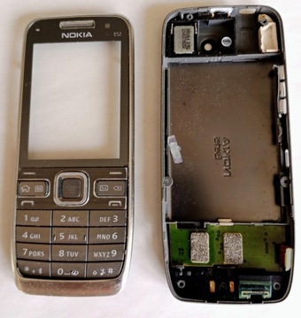 NOKIA E52 SILVER - ORYGINALNA OBUDOWA