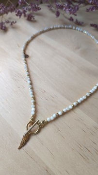 Naszyjnik CHOKER kamień naturalny perła