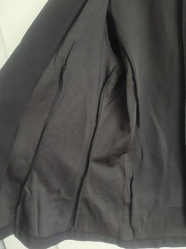 Żakiet marynarka czarna NOWA drapowane rękawy 38 M