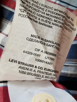Koszula w kratkę krótki rękaw Levi's S slim fit