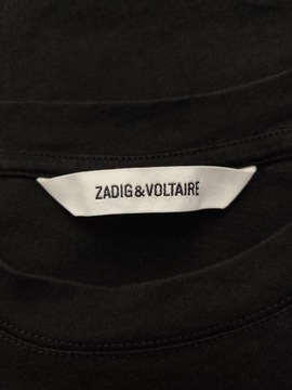 Zadig & Voltaire czarna bluzka loose oversize fit 