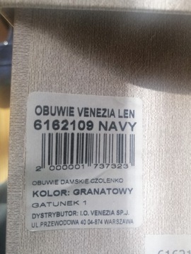 Buty ze skóry naturalnej Venezia, czółenka roz. 39