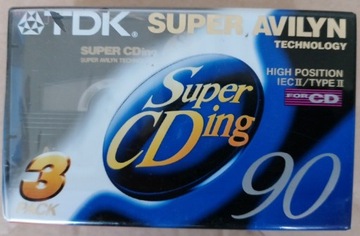 Kaseta  TDK Super CDing 90 3PACK SUPER AVILYN