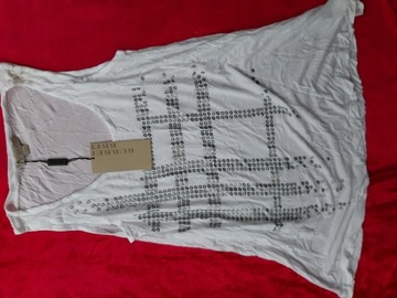 Burberry koszulka t shirt biała S Xs 100% oryg nr 