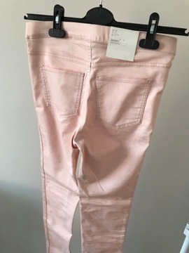 H&M spodnie jeansy jasny róż 38 M