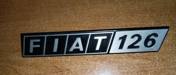 Aluminium Emblemat Fiat 126 Bambino