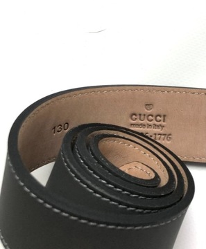 Pasek Gucci skóra naturalna 130cm
