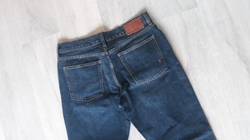 szerokie spodnie jeansy TOMMY HILFIGER 33/30