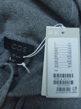 Ekologiczny sweter 100% kaszmir z recyklingu