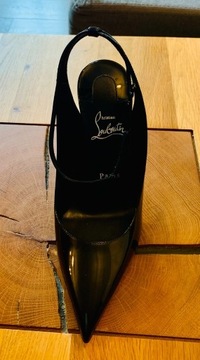 Czarne szpilki paskiem CONDORA-CHRISTIAN LOUBOUTIN