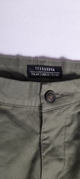 Spodnie terranova 44 chi osy zielone szare khaki