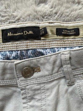 Spodnie Massimo Dutti XL jasno szare jasne