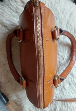 Zara Woman torebka brązowa crossbody skórzana