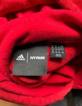 Czerwona bluza z kapturem hoodie Adidas Ivy Park