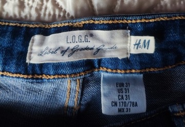 Spodenki szorty H&M L.O.G.G. 38 40 jeans