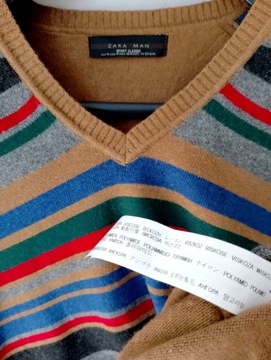 Zara Man sweter pulower M 38 L 40 wełna angora