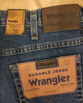 Spodnie Wrangler Regular Fit W34 L32 34x32 nowe z metkami.