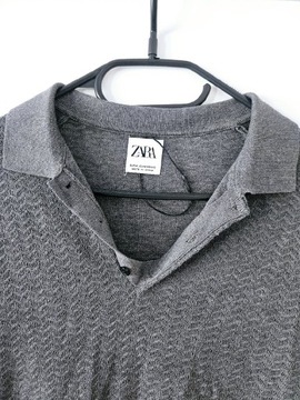 Nowy szary sweter Zara m 38 jedwab