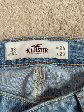 Hollister spodnie jeansowe jeans skinny slim rurki