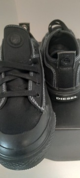 Diesel s-astico low lace trampki czarne 43