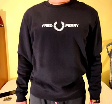 BLUZA FRED PERRY EMBROIDERED SWEATSHIRT