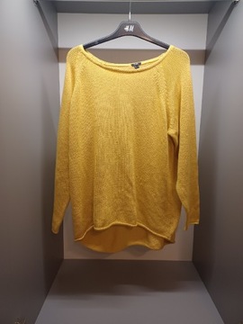 Sweter Damski żółty