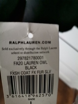 Kożuszek  Ralph Lauren z kapturem