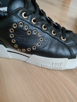 Love Moschino sneakersy 40 serce skóra trampki