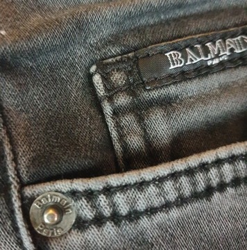 Balmain _ jeansy szare oryginalne 