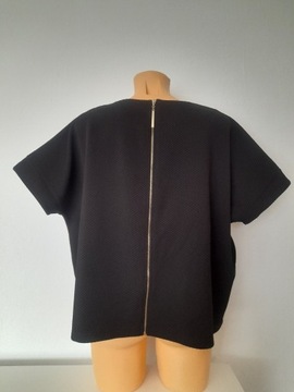 Bluzka t-shirt top czarny luźny Mohito oversize M