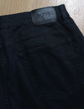 Hugo Boss stretch custer czarne jeansy 35/34 XL