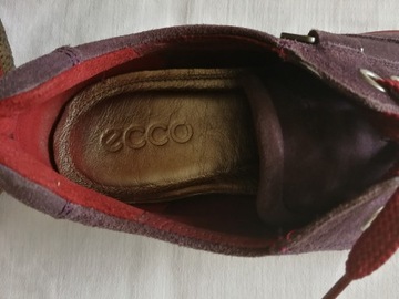 Ecco sneakersy niskie fioletowe roz.38