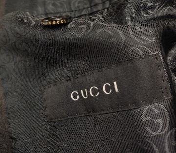 Gucci włoska luksusowa marynarka od garnituru
