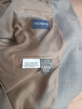 Szary garnitur Gilberto Classic używany 110/XXL