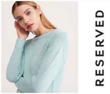 Reserved NOWY krótki sweterek crop top Wiosna 