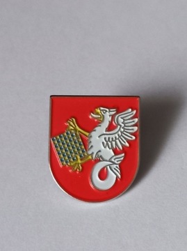 Herb powiat Sławieński przypinka pin metaliczna 