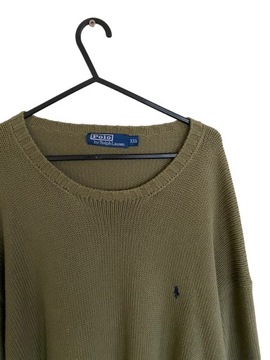 Polo Ralph Lauren oliwkowy sweter, rozmiar XXL