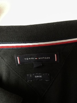 Koszulka Polo Tommy Hilfiger XL slim fit czarna