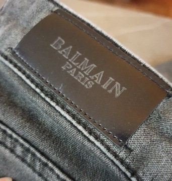 Balmain _ jeansy szare oryginalne 