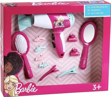 Barbie zestaw do pielęgnacji włosów że suszarką 