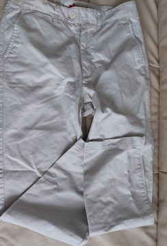 Manguun; piaskowe, męskie długie spodnie, roz. 94