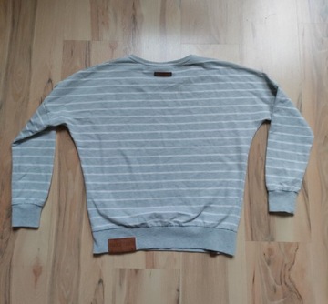 Naketano damska bluza oversize szara paski 36 S M 