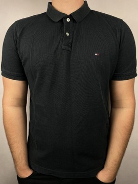 Koszulka Polo Tommy Hilfiger XL czarna Twoply slim fit
