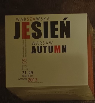 Warszawska Jesień 2012 komplet płyt CD ZAFOLIOWANE