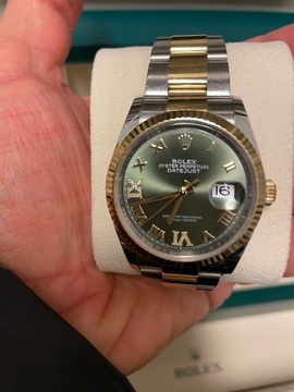 Rolex Datejust 36mm zielony z diamentami, 2022r.