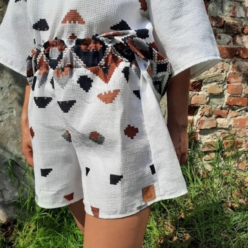 Koszula wafelek w azteckie wzory Rzemioszka  