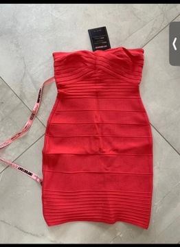 celeb boutique sukienka bandażowa Herve leger 