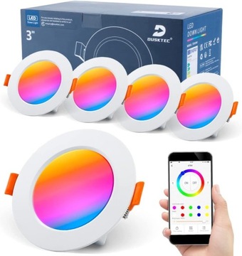 Lampy LED SMART WIFI podtynkowe 